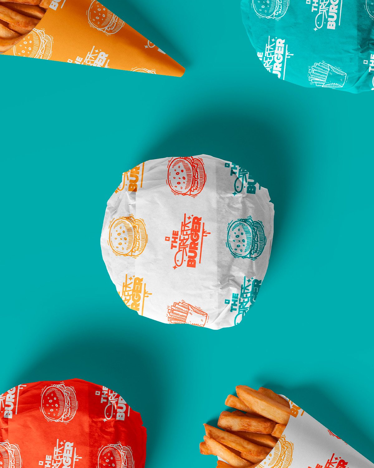 Embalagens da The Street Burger